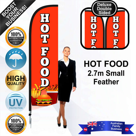 HOT FOOD Feather Flag - Bundle