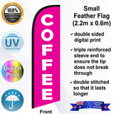 COFFEE Feather Flag - Front