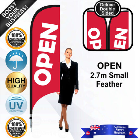OPEN Feather Flag - Bundle