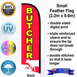 BUTCHER Feather Flag - Rear