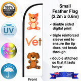 VET Feather Flag - Front
