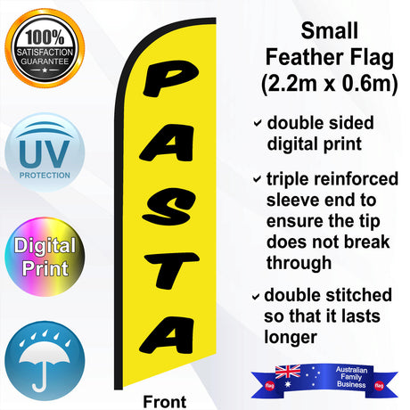 PASTA Feather Flag - Front