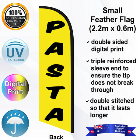 PASTA Feather Flag - Rear