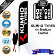 KUMHO TYRES Feather Flag - Bundle