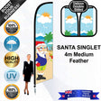 SANTA SINGLET Feather Flag - Bundle