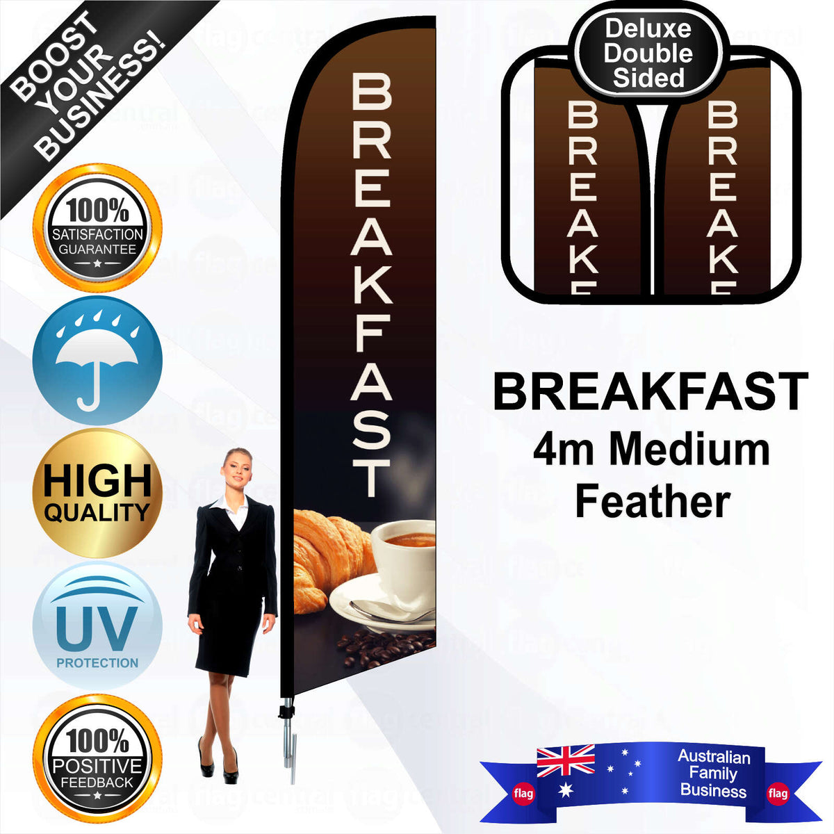 BREAKFAST Feather Flag - Bundle