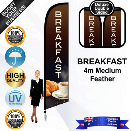 BREAKFAST Feather Flag - Bundle