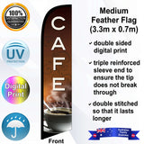CAFE Feather Flag - Front