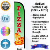 PIZZA Feather Flag - Rear