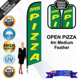 OPEN PIZZA Feather Flag - Bundle