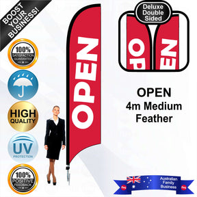 OPEN Feather Flag - Bundle