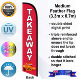 TAKEAWAY Feather Flag - Rear