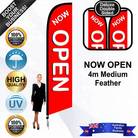 NOW OPEN Feather Flag - Bundle