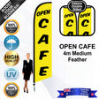 OPEN CAFE Feather Flag - Bundle