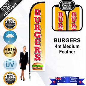 BURGERS Feather Flag - Bundle