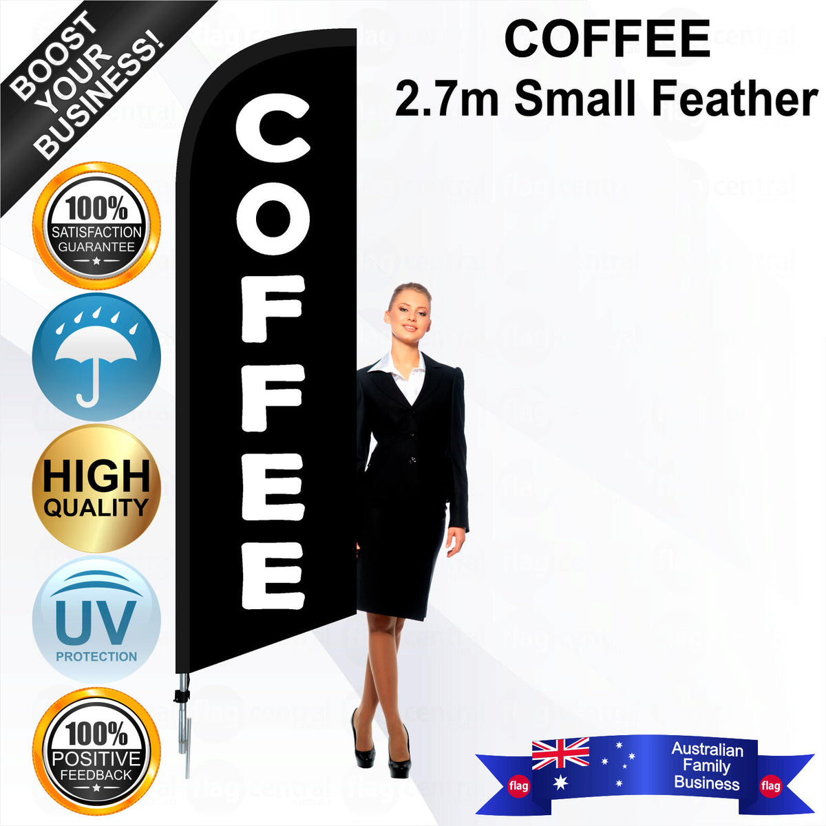 COFFEE Feather Flag - Bundle