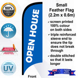 OPEN HOUSE Feather Flag - Front