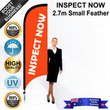 INSPECT NOW Feather Flag - Bundle