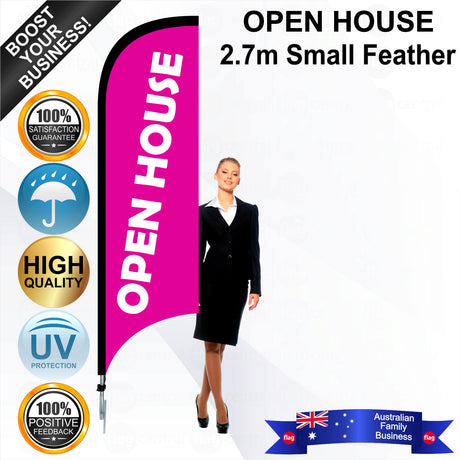 OPEN HOUSE Feather Flag - Bundle