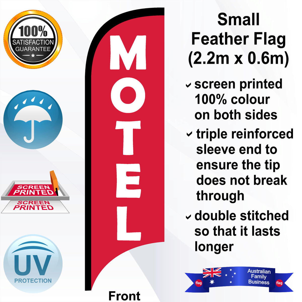 MOTEL Feather Flag - Front