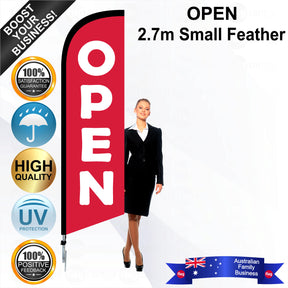 OPEN Feather Flag - Bundle