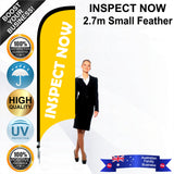 INSPECT NOW Feather Flag - Bundle