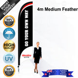 ISUZU UTES GO YOUR OWN WAY Feather Flag - Bundle