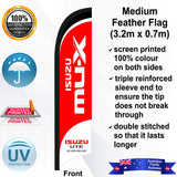 ISUZU MU-X Feather Flag - Front