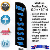 EASY FINANCE Feather Flag - Rear
