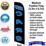 USED CARS Feather Flag - Rear