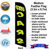 USED CARS Feather Flag - Rear