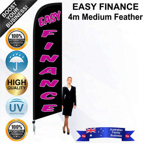 EASY FINANCE Feather Flag - Bundle