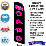 USED CARS Feather Flag - Rear