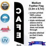 CAFE Feather Flag - Rear