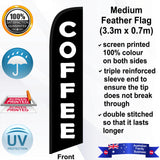 COFFEE Feather Flag - Front