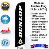 DUNLOP Feather Flag - Front
