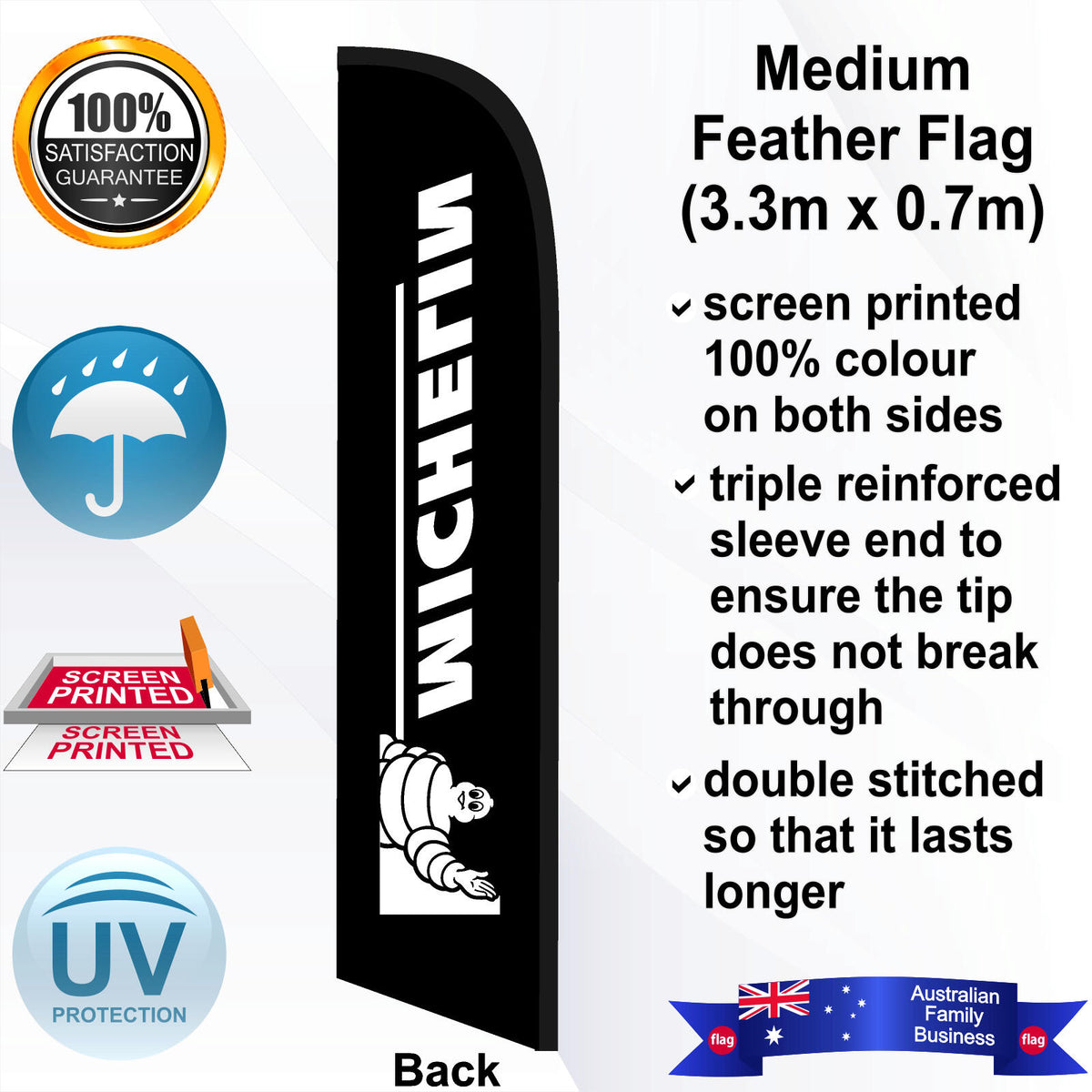 MICHELIN Feather Flag - Rear