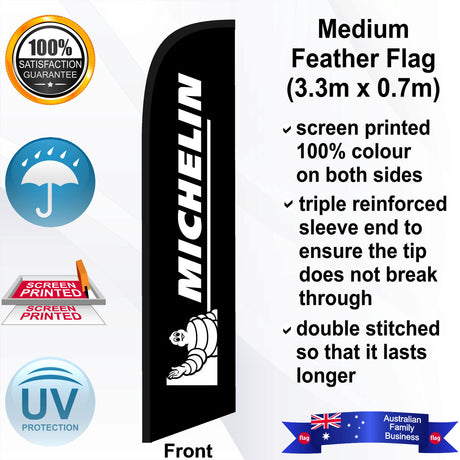 MICHELIN Feather Flag - Front