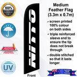 NITTO Feather Flag - Front