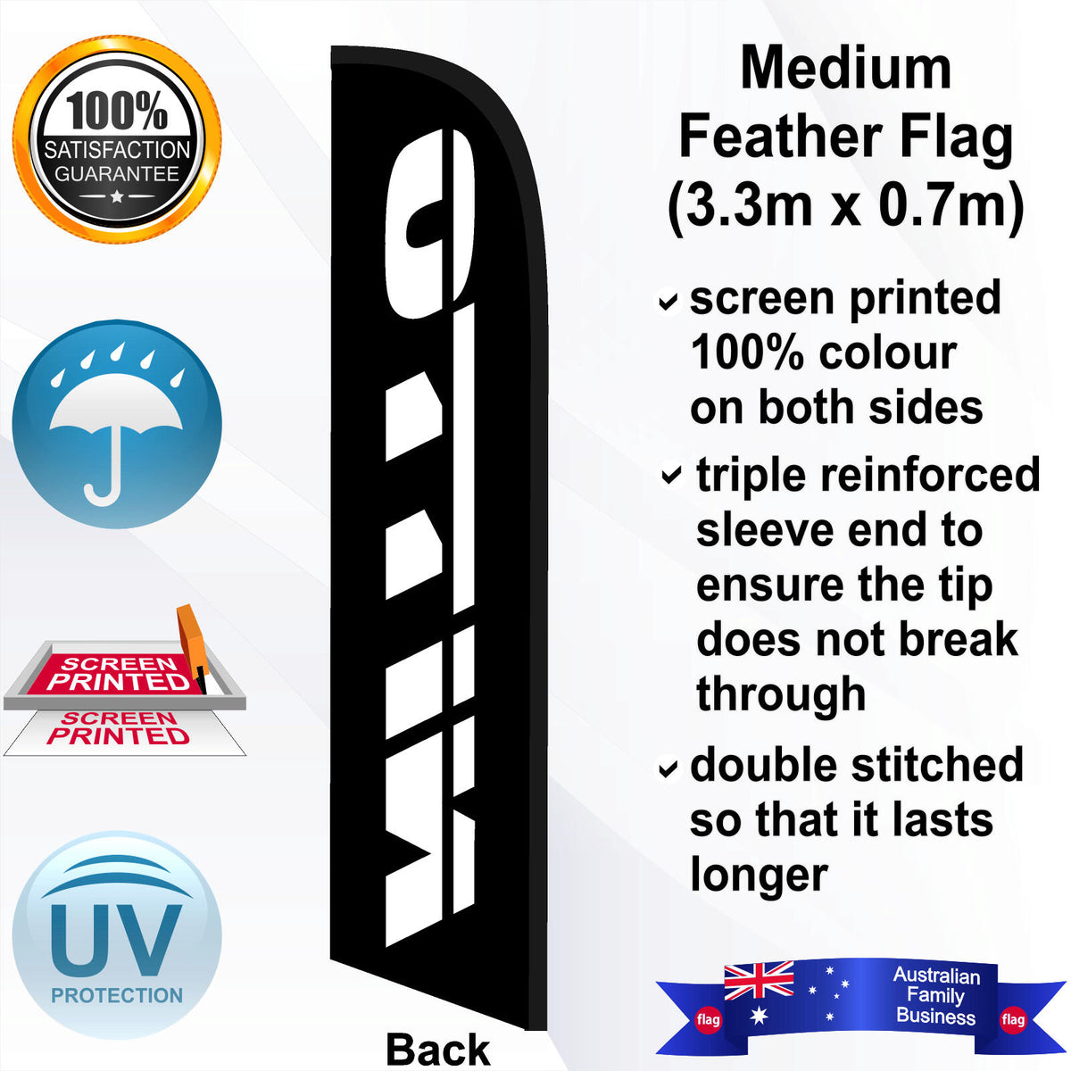 NITTO Feather Flag - Rear