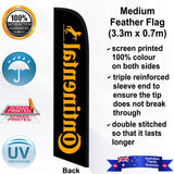 CONTINENTAL Feather Flag - Rear