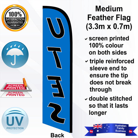 UTES Feather Flag - Rear