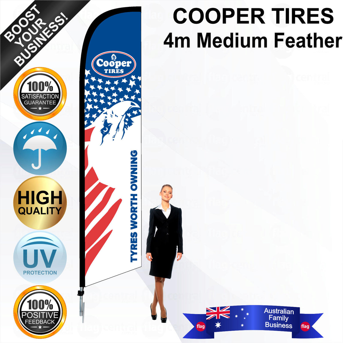 COOPER TIRES Feather Flag - Bundle