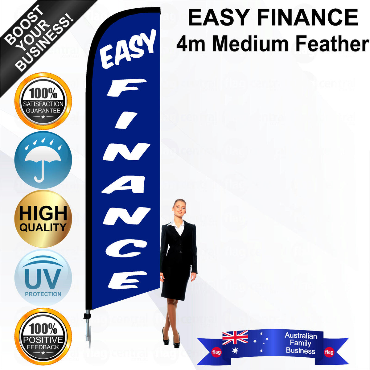 EASY FINANCE Feather Flag - Bundle