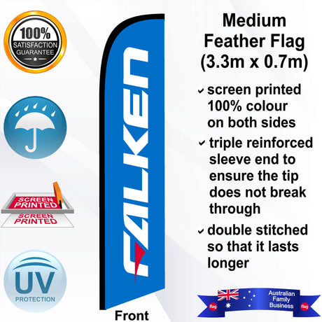 FALKEN Feather Flag - Front