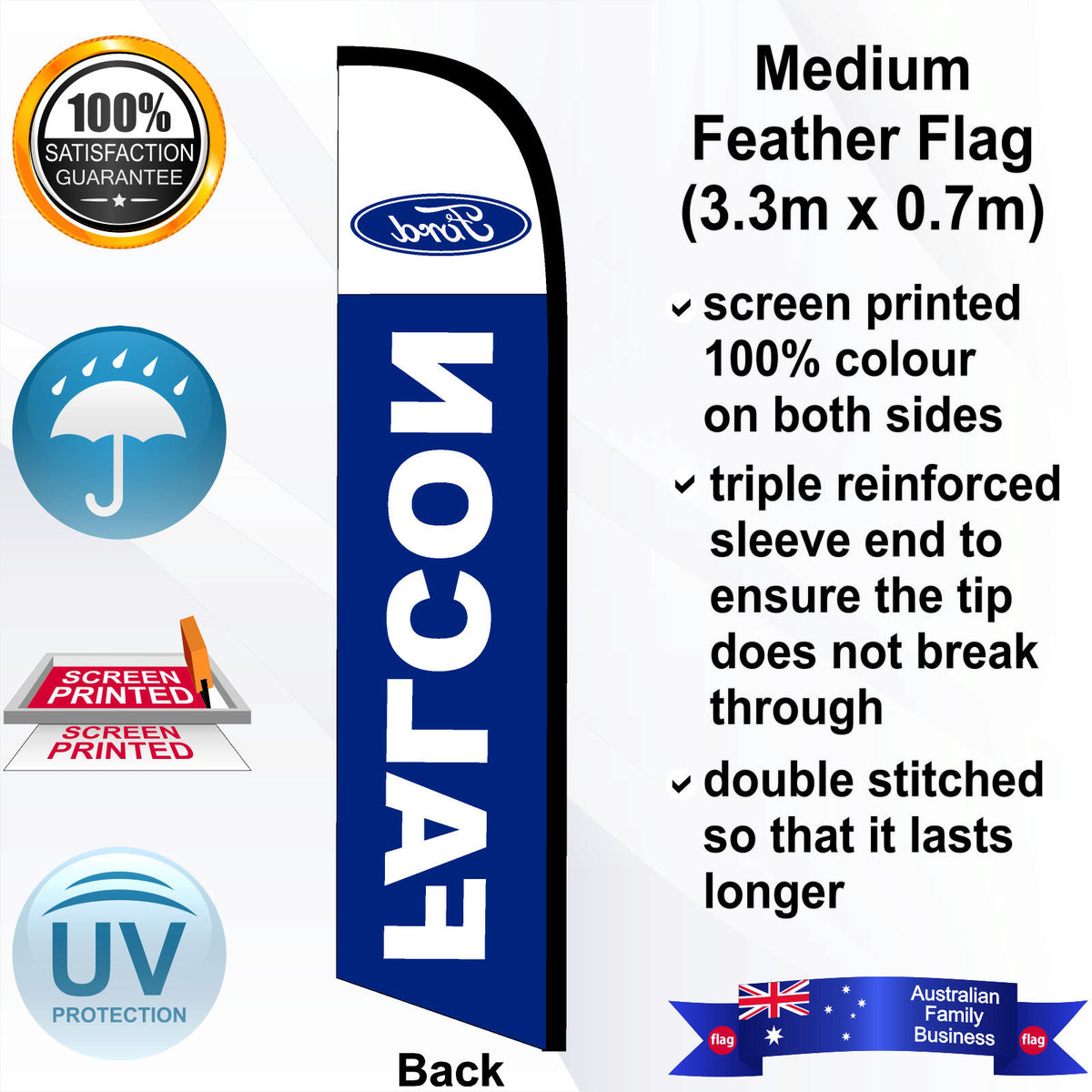FORD FALCON Feather Flag - Rear