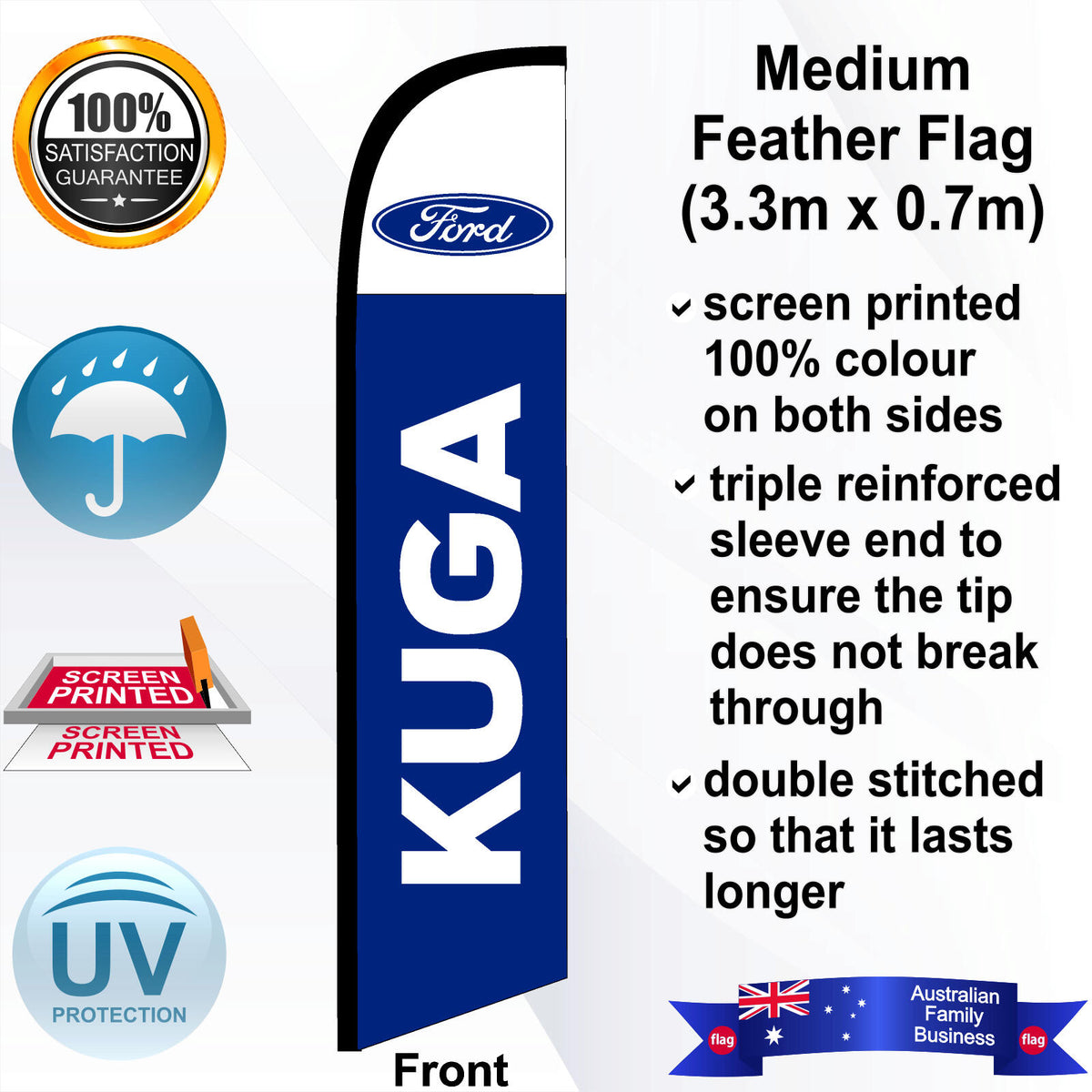 FORD KUGA Feather Flag - Front