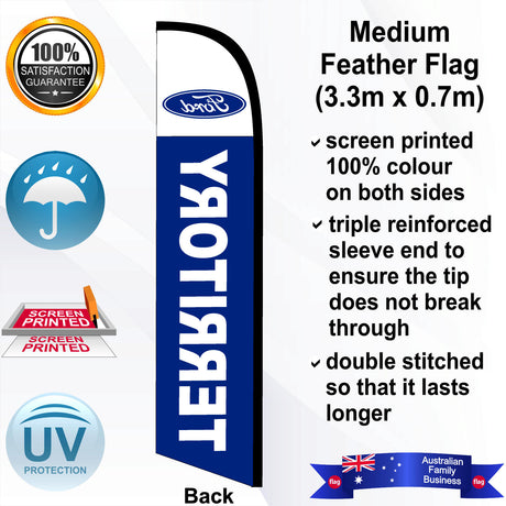 FORD TERRITORY Feather Flag - Rear