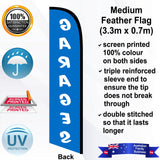 GARAGES Feather Flag - Rear