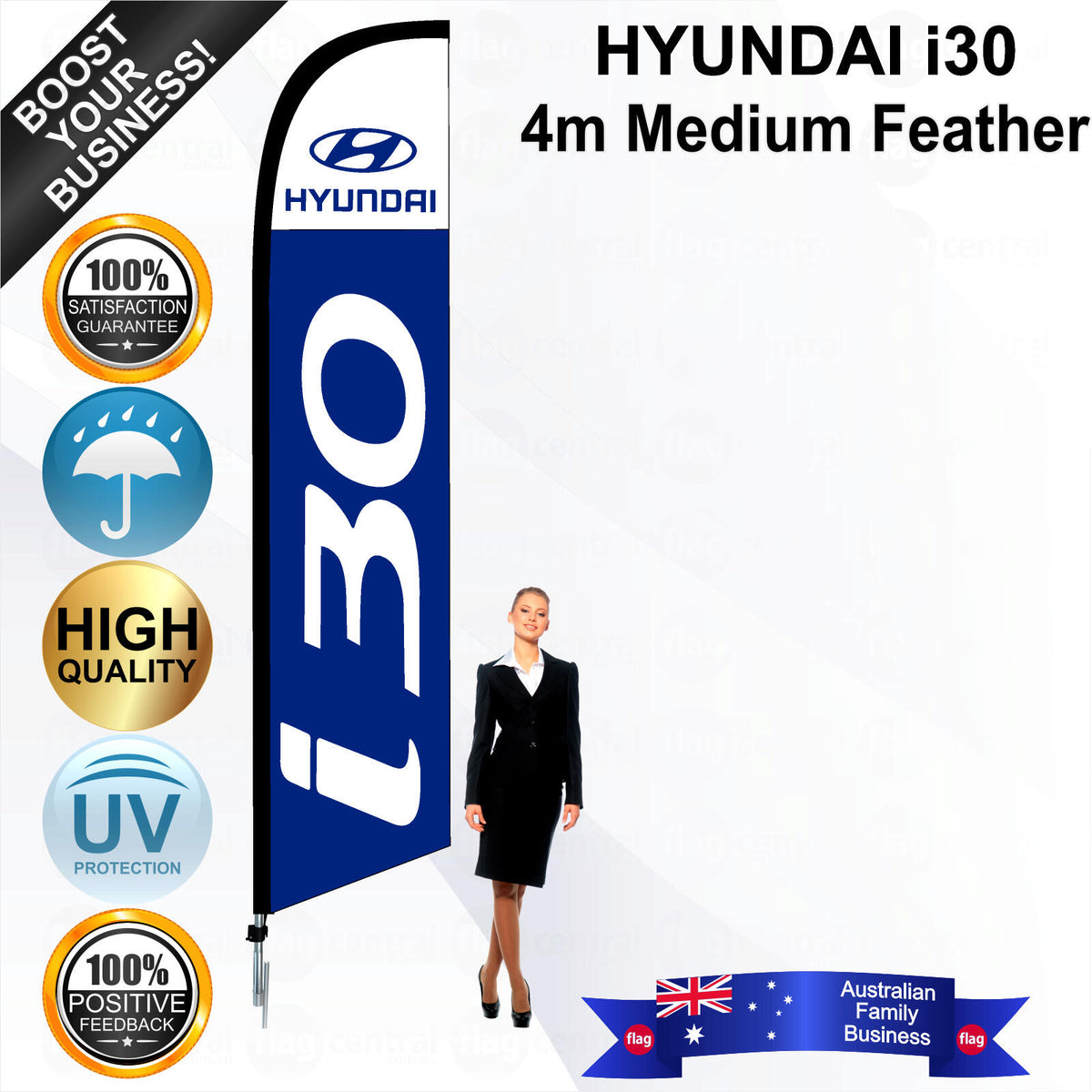 HYUNDAI i30 Feather Flag - Bundle